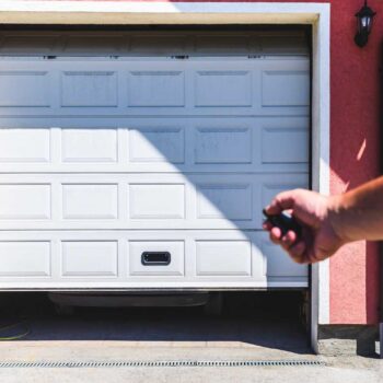 garage door pvc with remote controller